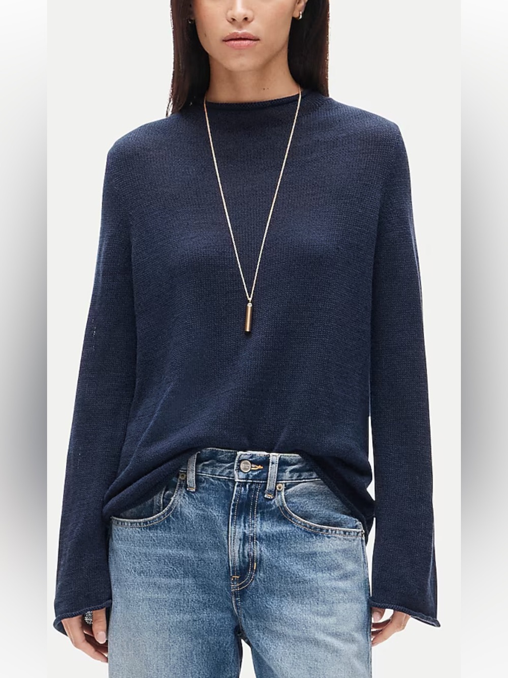 J.Crew Summer Rollneck™ sweater in Navy